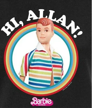 Barbie the movie Hi Allan T shirt